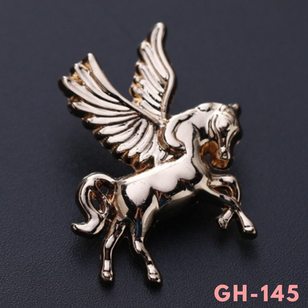 Ghim Cài Áo Vest Nam Brooch Pin thời trang hình con kỳ lân Unicorn {Phụ kiện Vest Nam – AdamZone}