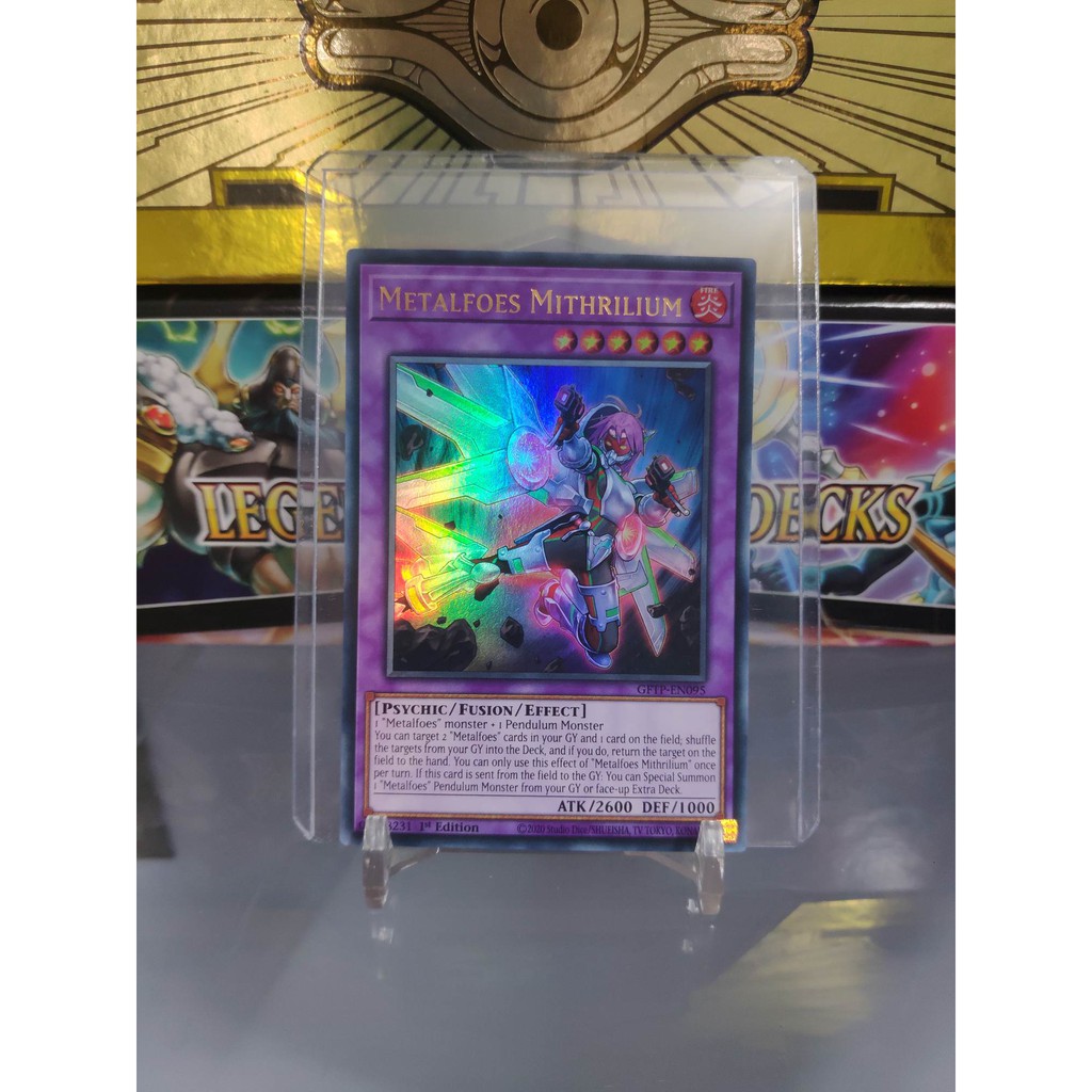 [ Dưa Hấu Yugioh ] Lá bài thẻ bài Metalfoes Mithrilium - Ultra Rare - Tặng bọc bài nhựa bảo quản