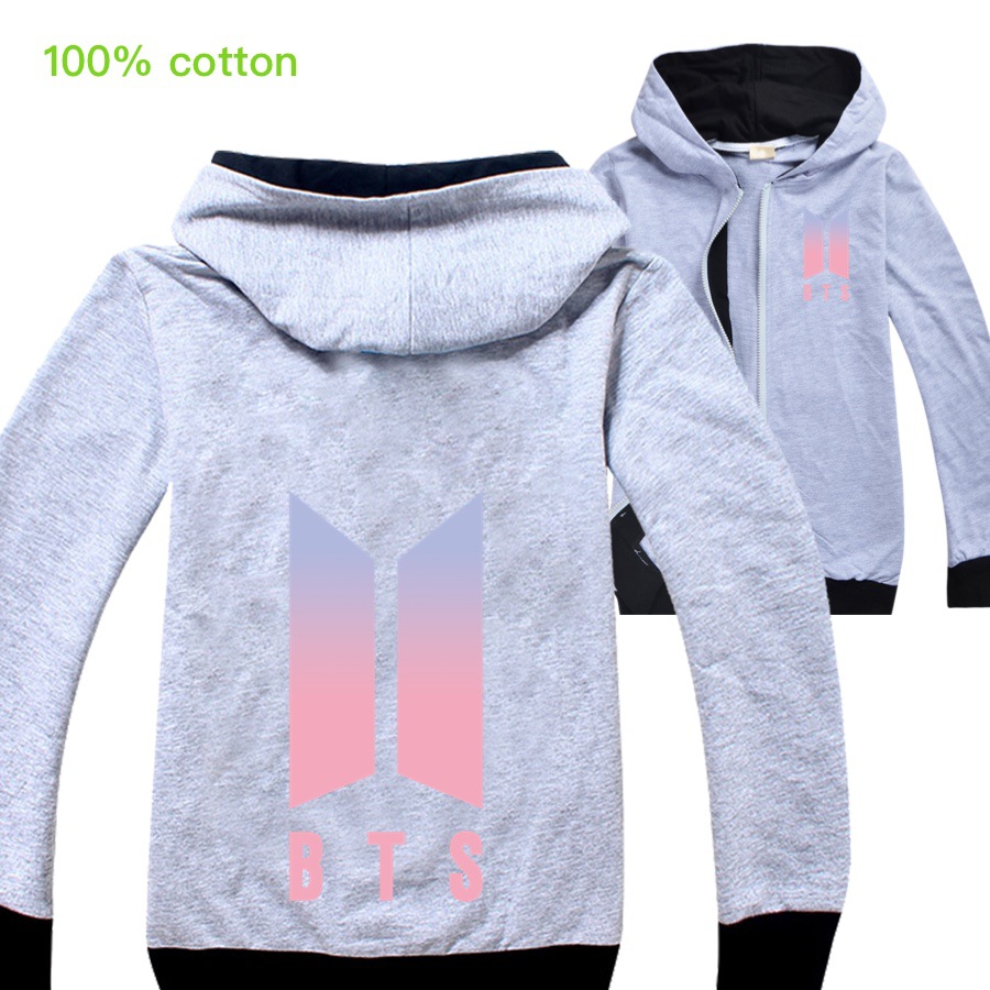 Áo Khoác Hoodie In Hoạt Hình Bts Thời Trang Mùa Thu 2020 Cho Bé