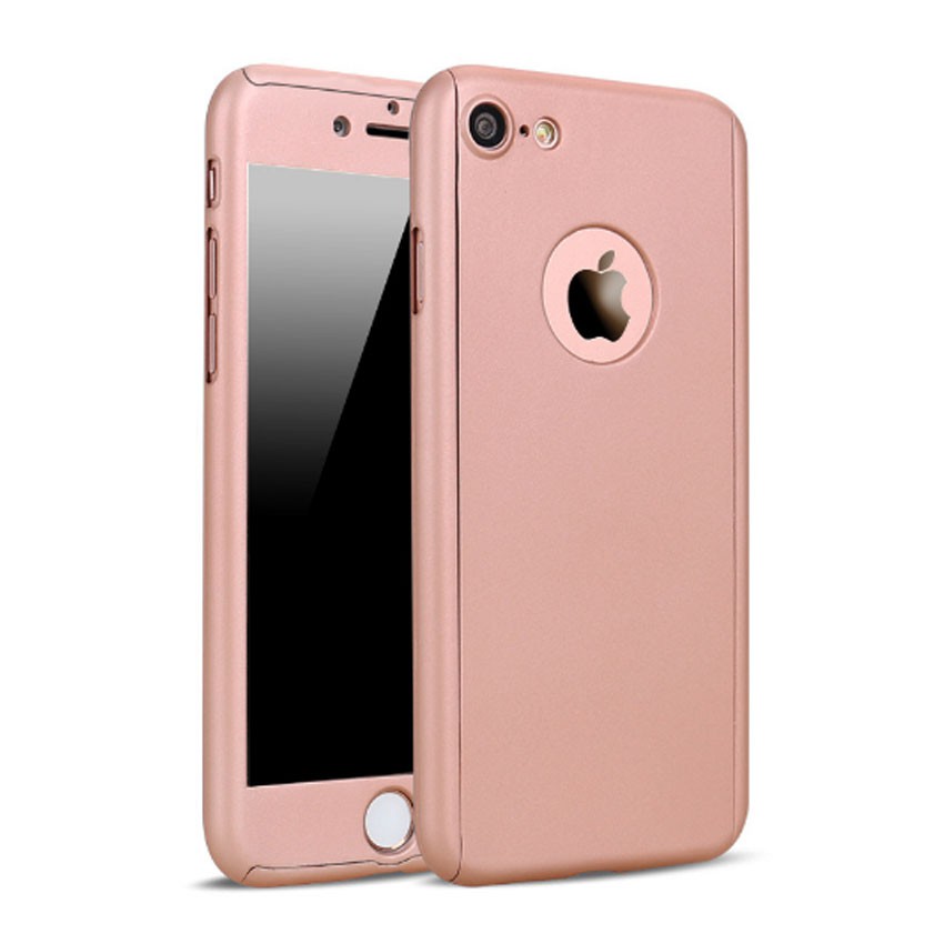 Ốp Ipaky Full 360 Ip Tặng Kèm Cường Lực ( 6, 6s, 6 Plus, 7, 7 Plus) Màu Hồng.667