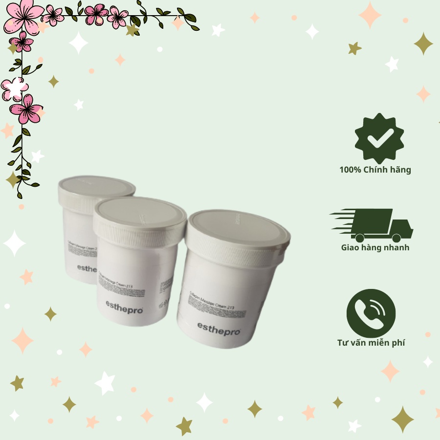 Kem Vitamin Massage Cream 212, 1kg Esthemax chính hãng, chống lão hóa, cho da trắng sáng, mịn màng, săn chắc cho Spa