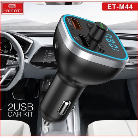 Tẩu Sạc Bluetooth Earldom M44- Sạc Điện Thoại, Cấp Nguồn Cho Camera Hành Trình