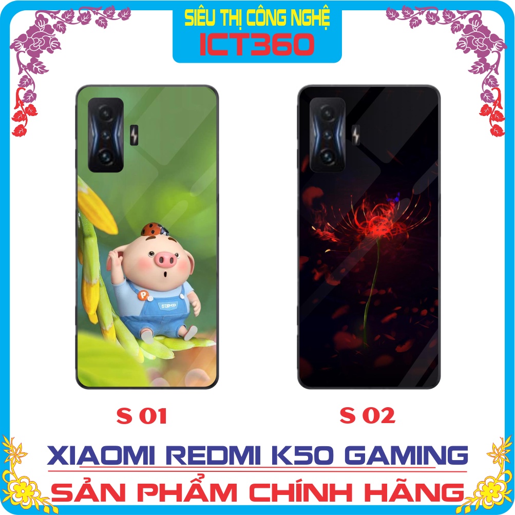 Ốp lưng kính Xiaomi Redmi K50 Gaming / Poco X4 GT- Nhận in ảnh theo yêu cầu