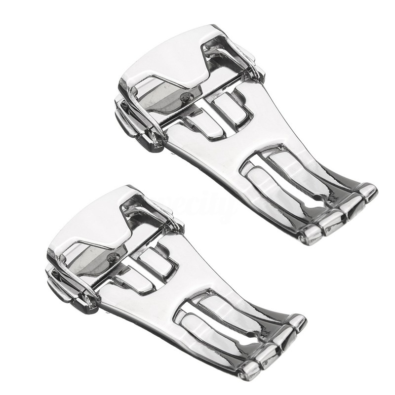 Khóa gập bằng thép không gỉ cho dây đeo đồng hồ Omega