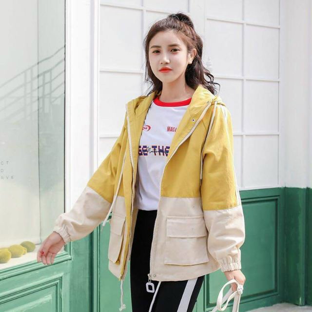 [Video+Ảnh Thật] Áo Khoác Dù Unisex Form Rộng Túi Hộp, Nam Nữ Ulzzang AK88 TD Fashion