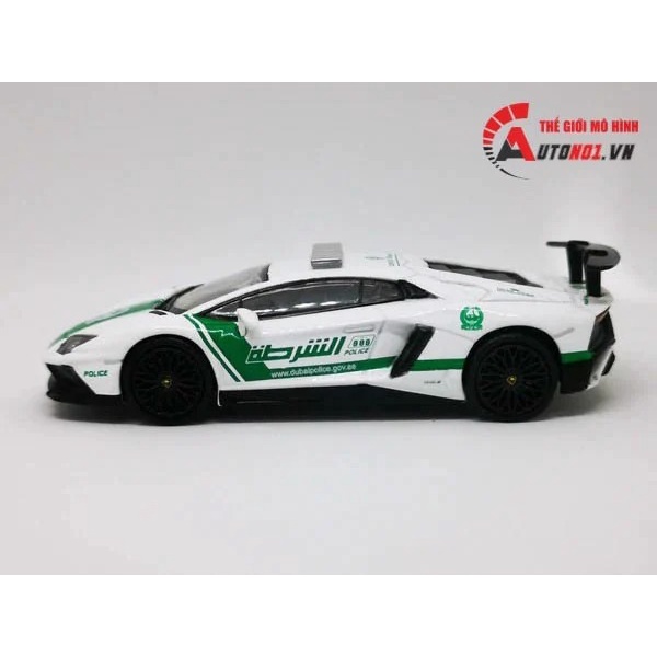Mô hình xe Lamborghini Aventador Lp750-4 Police Dubai 1:64 Tarmac Works