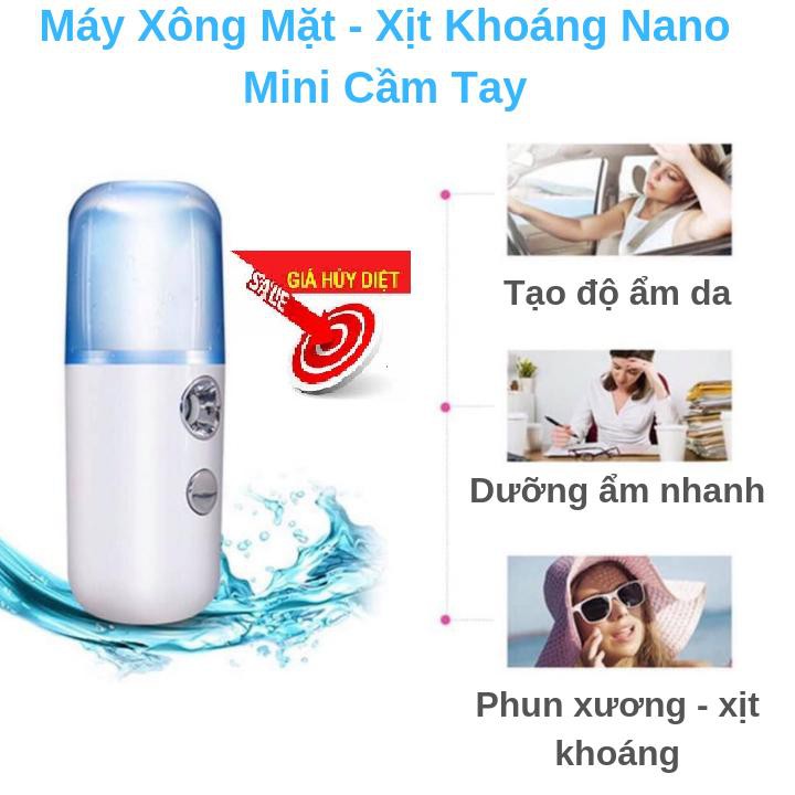 MÁY XỊT KHOÁNG XÔNG HƠI NANO MINI CẦM TAY