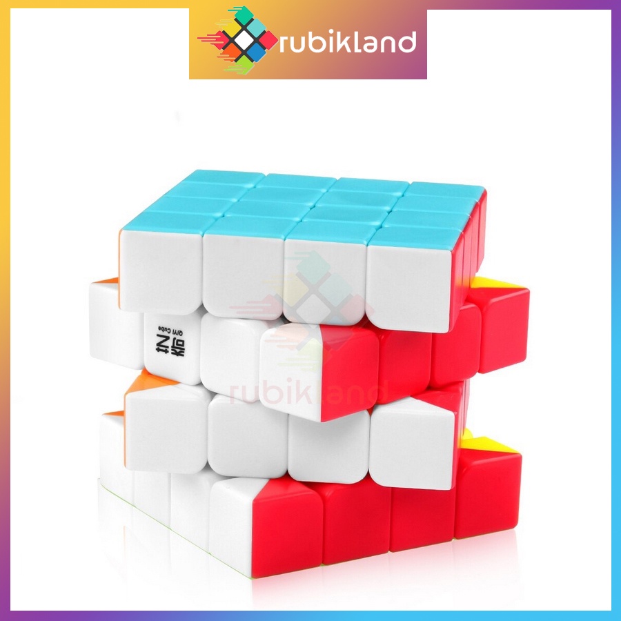 Rubik 4x4 QiYi QiYuan S Rubic 4 Tầng Stickerless Không Viền Cao Cấp Đồ Chơi Trí Tuệ