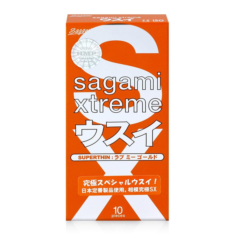 [SIÊU MỎNG]Bao Cao Su Sagami Xtreme Super Thin (Hộp 10 cái) – [YÊU MÃNH LIỆT–DÂNG TRÀO CẢM XÚC] HÀNG CHUẨN NHẬT BẢN 100%