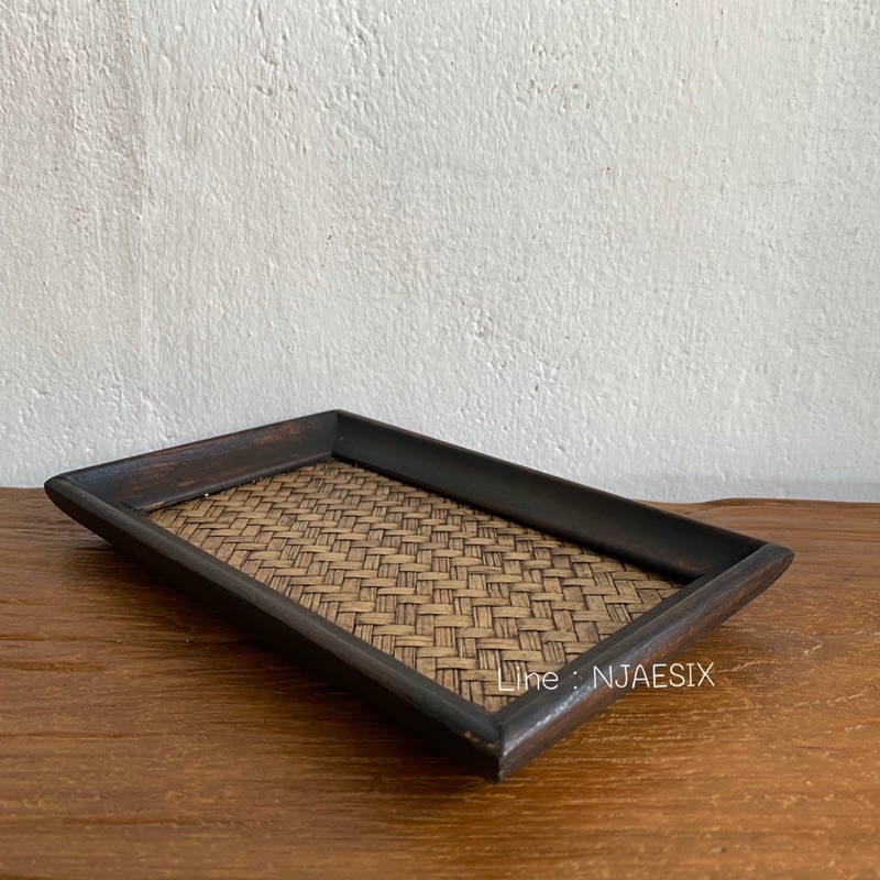 Khay gỗ Thảm dệt Shaker 5x8 inch