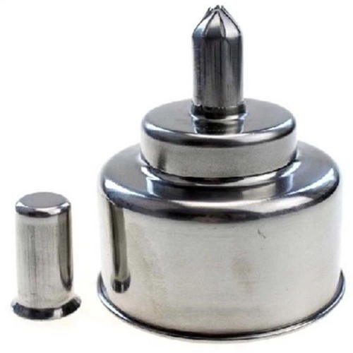 Đèn cồn bằng inox 200ml màu bạc
