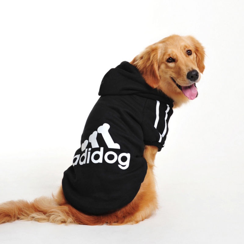 Quần áo cho chó lớn ADIDOG có tay dài mũ trùm đầu bán chạy số 1 - Áo chó size to đến 45Kg từ 3XL đến 9XL