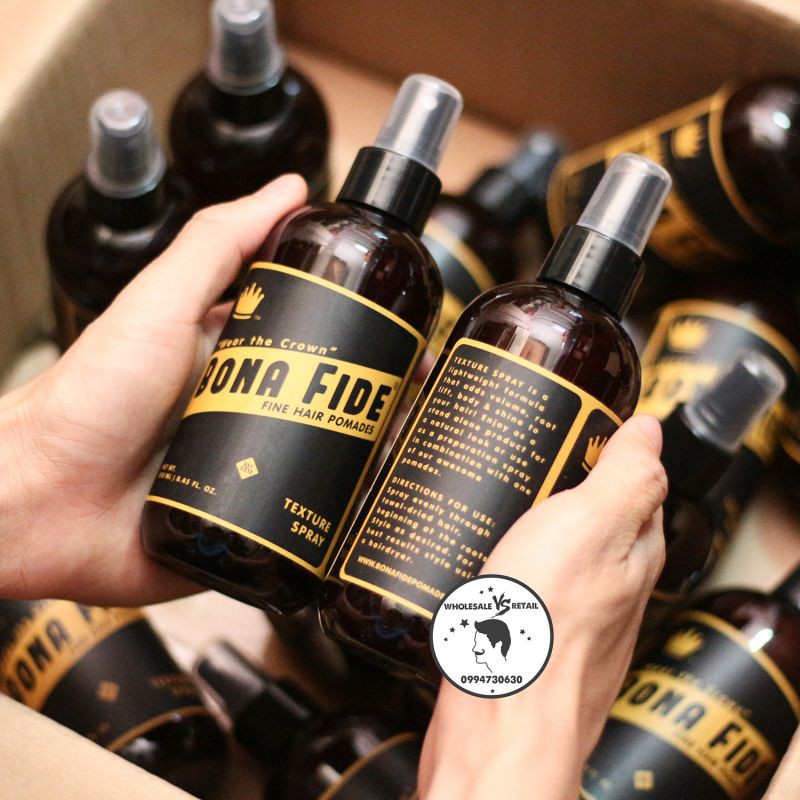 Bona Fide Texture Spray Chính Hãng bản 2019 -  Chai xịt dưỡng tạo phồng Bona Fide Texture Spray 250ml Mỹ