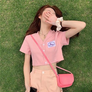 Áo Croptop cổ V