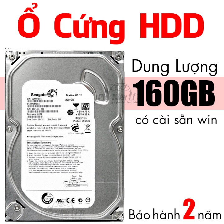 Ổ cứng HDD 160GB sata máy tính để bàn