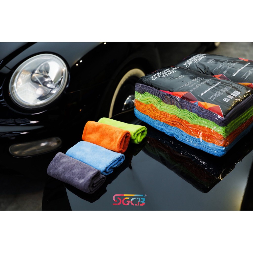 KHĂN LAU WAX SGCB MICROFIBER WAXTOWEL 40X40CM MÀU NGẪU NHIÊN