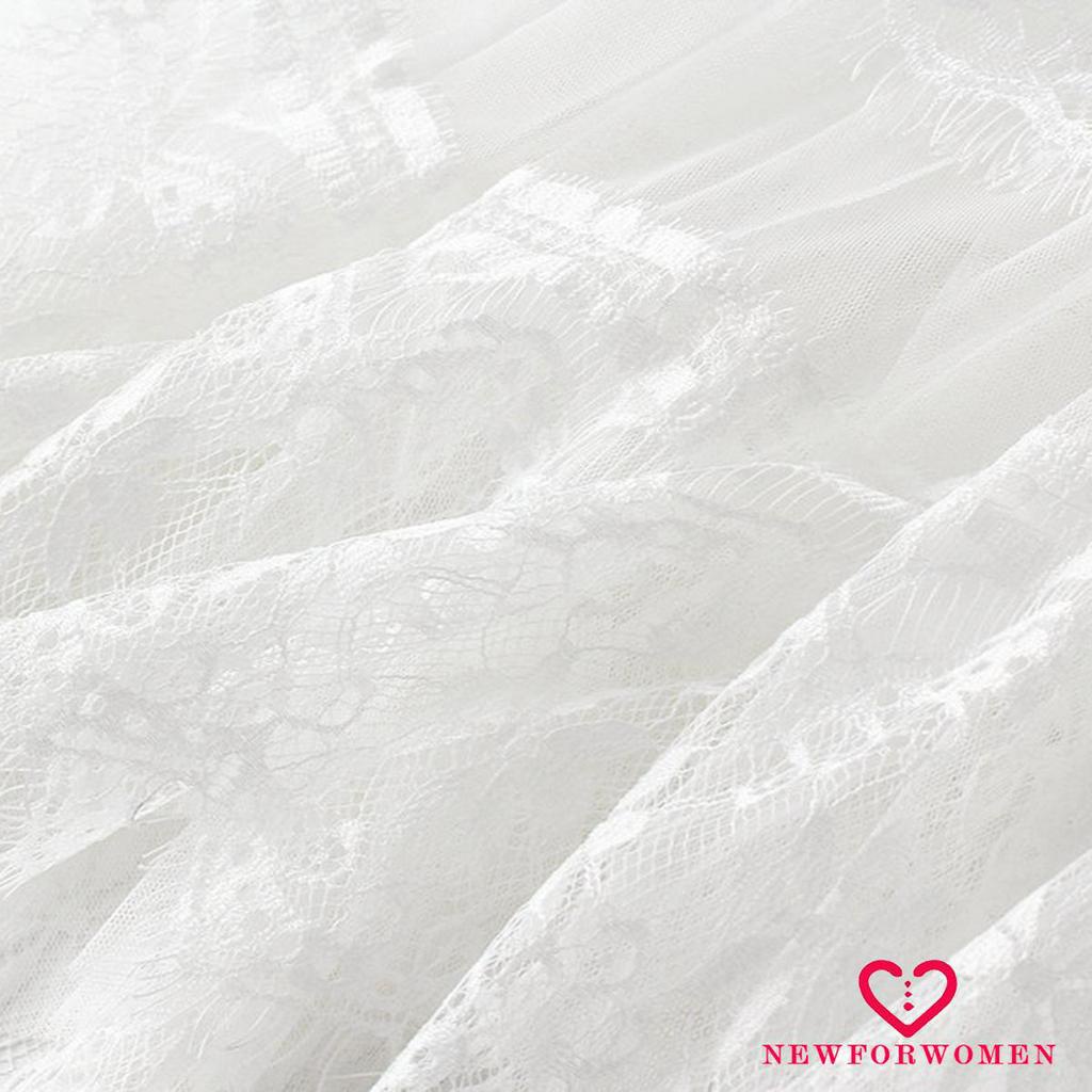 Chân Váy Lưới Họa Tiết Hoa Thêu Thời Trang Cho Nữ