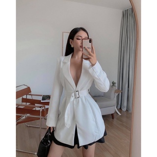 Đầm Vest mini kèm thắt lưng