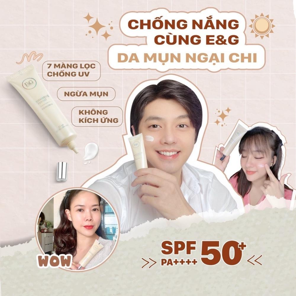 Kem Chống Nắng E&G Beauty dành cho da khô, da nhạy cảm, bảo vệ da với SPF 50+ PA++++ tuýp 30ml