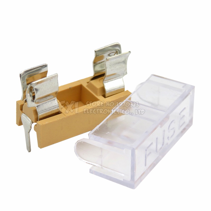 Hộp 10 Cầu Chì ibuw 5x20mm 5 * 20mm BF-013 BLX-A Màu Trắng Đen