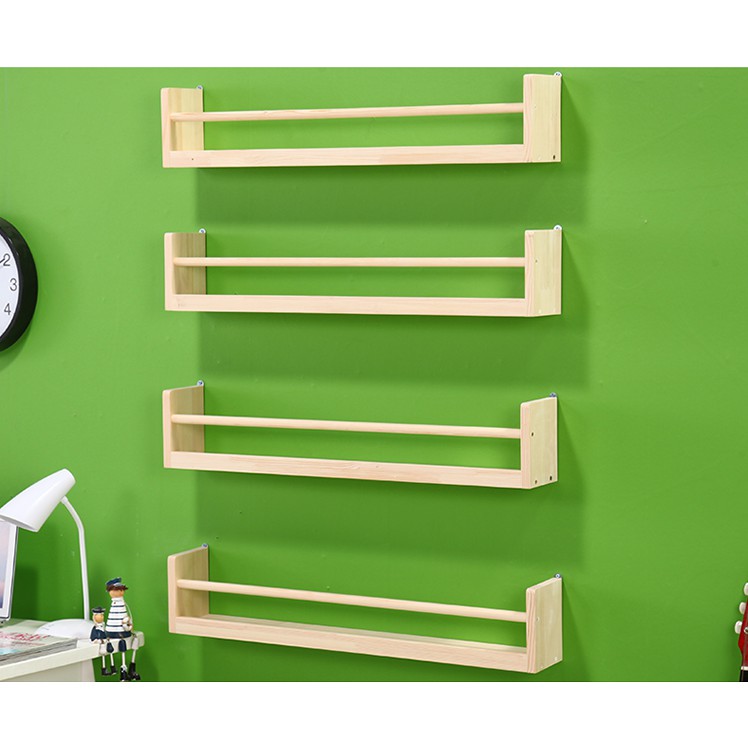 Kệ sách gỗ treo tường, để bàn Gu Decor Wooden Tủ sách trẻ em đựng tài liệu