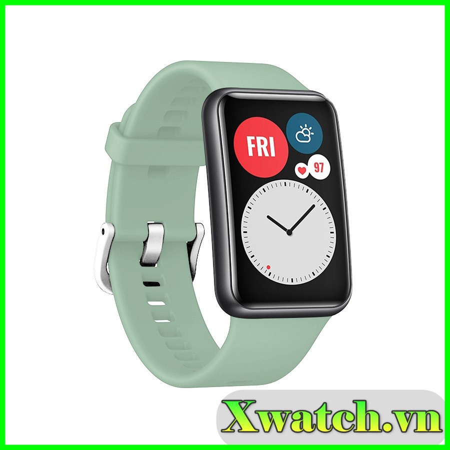 Dây đeo đồng hồ thông minh silicon cho Huawei Watch Fit khóa gài
