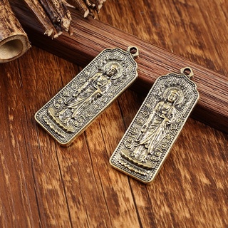 Móc khoá phong thuỷ mặt dây chuyền đồng thau hình phật bà