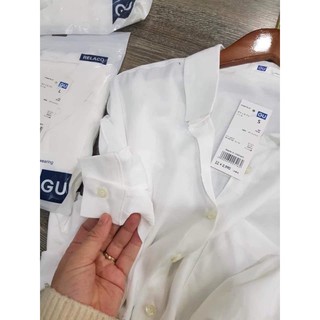 Aó sơ mi trắng dài tay