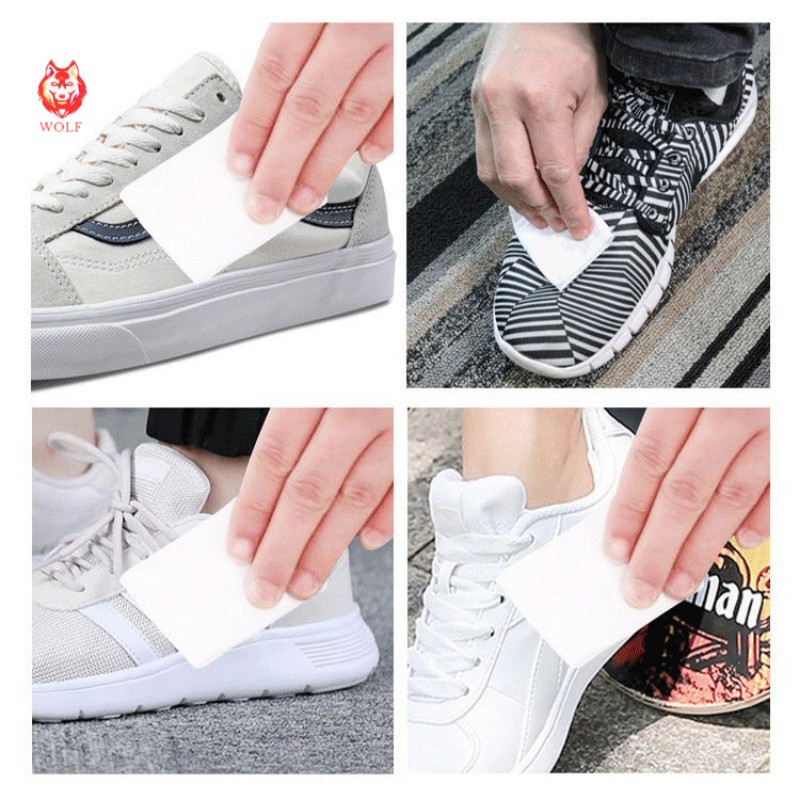 Combo vệ sinh giày siêu sạch, chống nước, tẩy trắng, khử mùi, khăn lau sạch giày sneaker