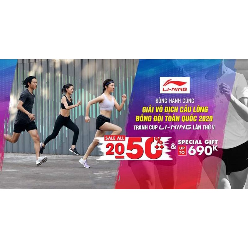 [THANH LÝ BỘ NỈ LI-NING®] bộ nỉ lining basic cá tính lịch sự trẻ trung