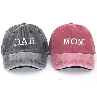 Mũ thêu mẹ bố mũ 100% Cotton Vogue Mũ bóng chày cho cặp đôi