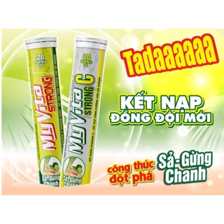 VIÊN SỦI BỔ SUNG VITAMIN C MY VITA STRONG VỊ SẢ GỪNG CHANH 20 VIÊN