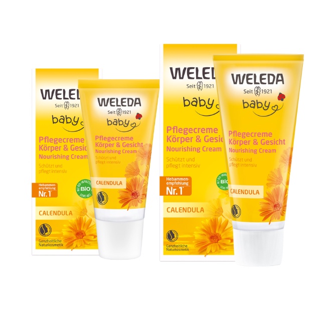 Kem dưỡng da WELEDA cho bé, dưỡng da mặt &amp; Body trẻ em 75ml - Đức