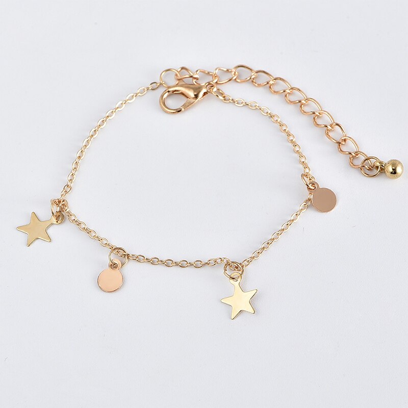 Set 4 vòng tay tình bạn hình sấm sét và mặt cá tính thời trang cho nữ