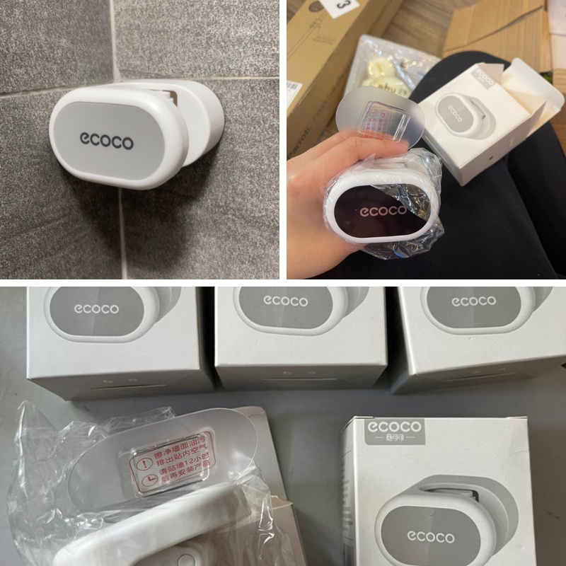 Móc treo ECOCO dán tường cao cấp, Móc treo chổi treo đồ Oenon tiết kiệm không gian