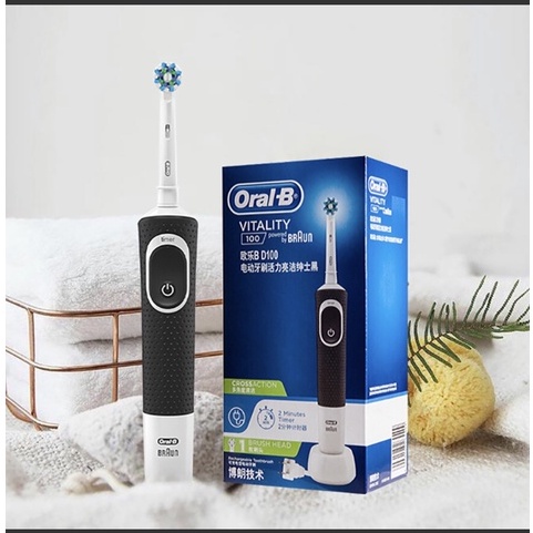 [ Hàng chính hãng ] Bàn chải điện đánh răng tự động Oral B D100 làm sạch răng, hạn chế viêm nướu