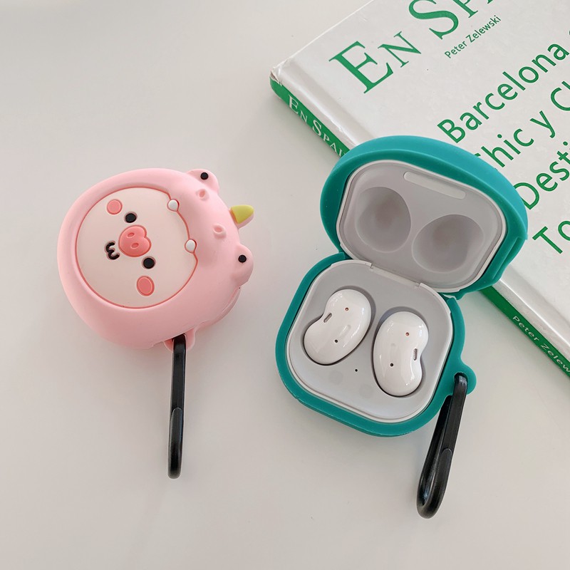 Vỏ silicon dẻo hoạt hình bảo vệ hộp tai nghe không dây Samsung Galaxy Buds 2 TWS  Samsung Buds Pro / Buds Live / Buds 2 Pro
