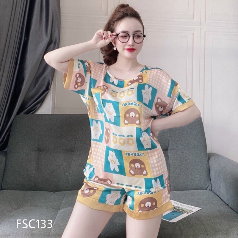 Đồ Ngủ Pijama Lụa Satin Tay Cộc Siêu Xinh, Tay Ngắn Quần Ngắn, Tiểu Thư Mềm Mịn, Độc Lạ Khó Tìm, Sanh Chảnh Hàn Quốc | BigBuy360 - bigbuy360.vn