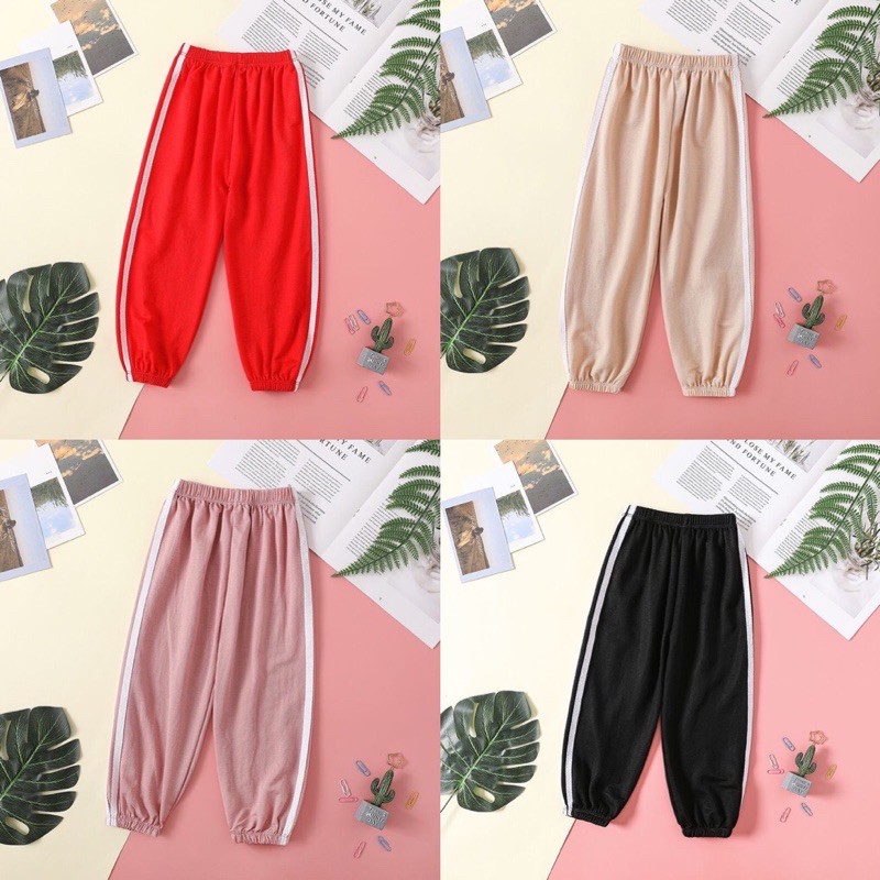 Quần Thể Thao Dài 2 Sọc Ống Rộng Kiểu Dáng Năng Động Cho Bé Trai Và Bé Gái H&amp;N Fashion Shop