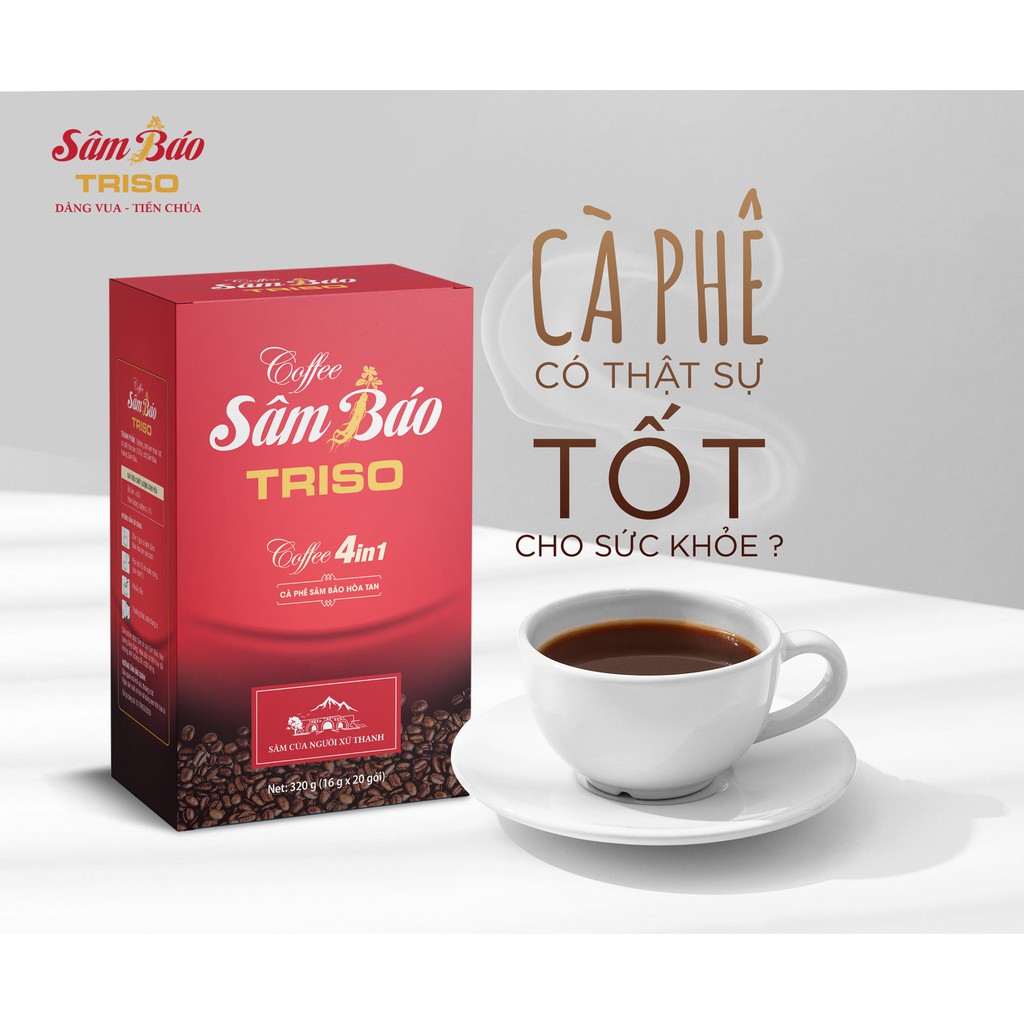 Cà phê Sâm Báo Triso/Cà phê sữa/Cà phê đen