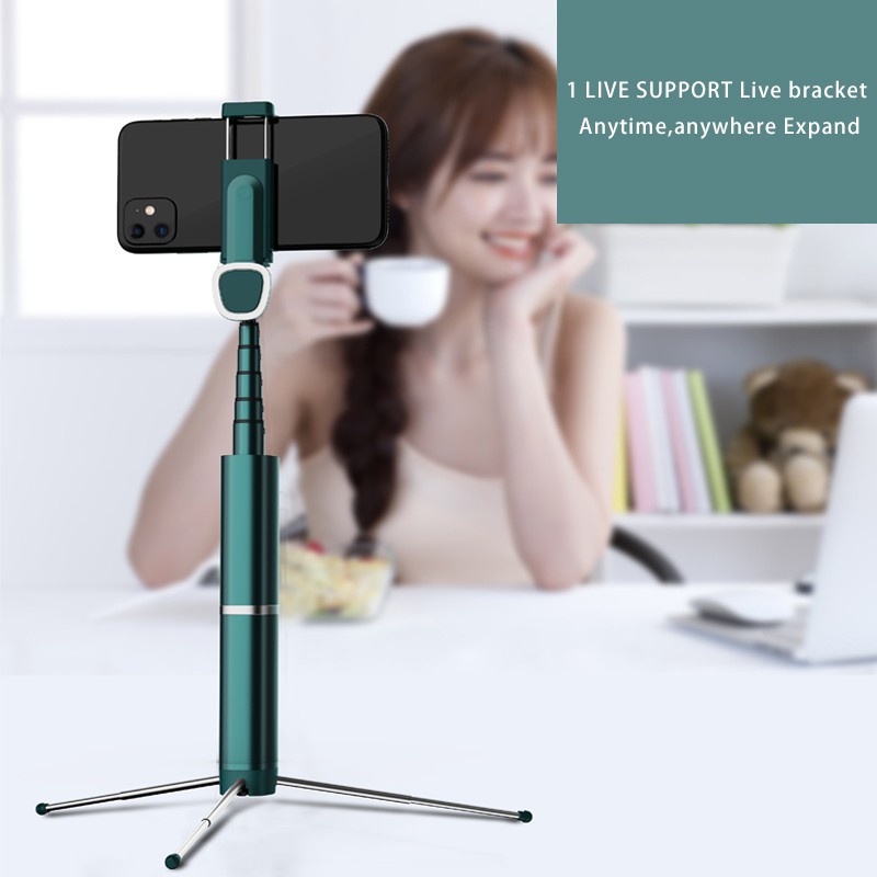 Gậy Chụp Ảnh Tự Sướng Bluetooth Không Dây 3 Trong 1 Có Thể Gấp Gọn Và Điều Khiển Từ Xa Cho Iphone Androd | BigBuy360 - bigbuy360.vn