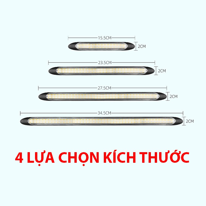 Đèn LED DRL Định Vị Ban Ngày CAO CẤP Kiêm Xi Nhan Đuổi Audi Hiệu Ứng Quét Khi Khởi Động Xe, nhiều kích thước