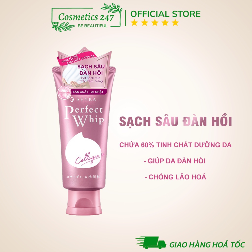 Sữa Rửa Mặt Senka Perfect Whip 100G & 120G