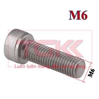 Bulong lgc đầu trụ inox 304 m6.0