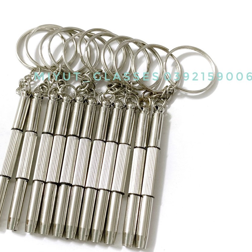 Bộ Tua Vít Mini 3 Trong 1 Có Móc Khóa Chuyên Dụng Sửa Chữa Mắt Kính Đồng Hồ