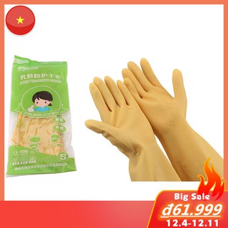 Găng tay cao su Găng tay rửa bát Găng tay dài rửa chén chất liệu cao su tiện lợi