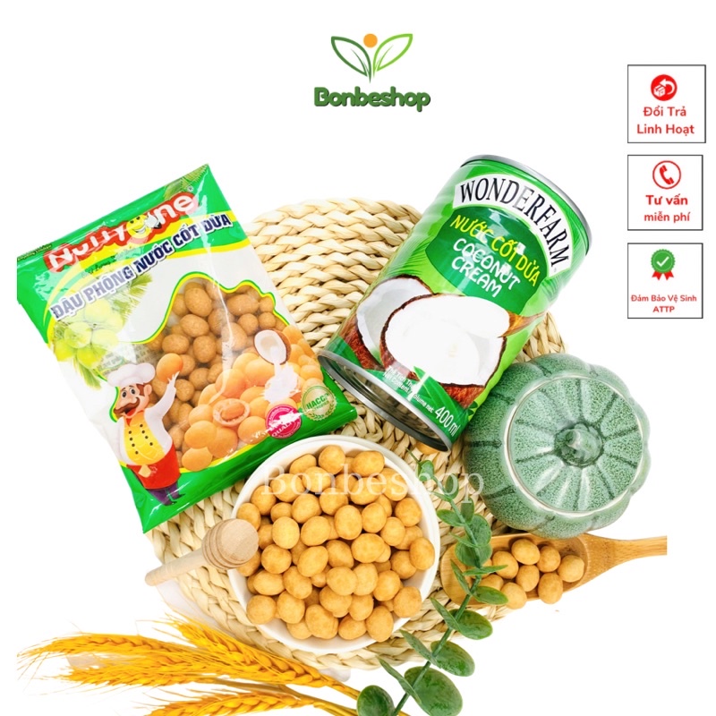 100gr Đậu Phộng Da Cá Nước Cốt Dừa Nuttyone, Thơm Ngon, Giòn Tan