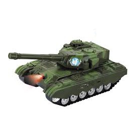 (GIẢM CỰC MẠNH) Đồ chơi xe tăng dùng pin phát nhạc có đèn siêu đẹp, dành cho bé trai trên 1 tuổi phát triển thính giác