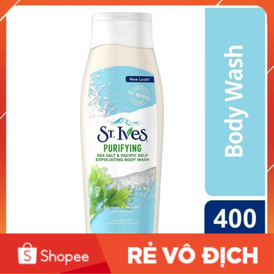 Sữa Tắm Muối Biển St. Ives Purifying Sea Salt Body Wash 400ml