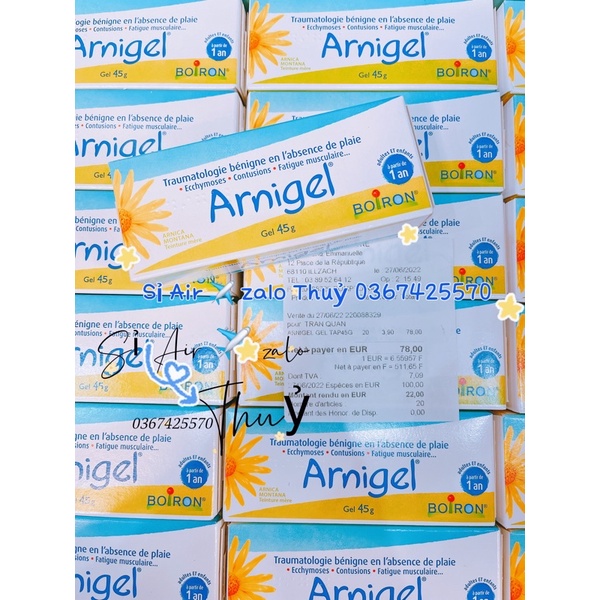 ( Đủ bill) Gel bôi bầm tím cho bé Arnigel 45g cho bé trên 1 tuổi
